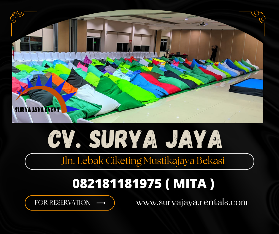 Rental Bean Bag Aneka Pilihan Warna Dan Ukuran Area Jakarta