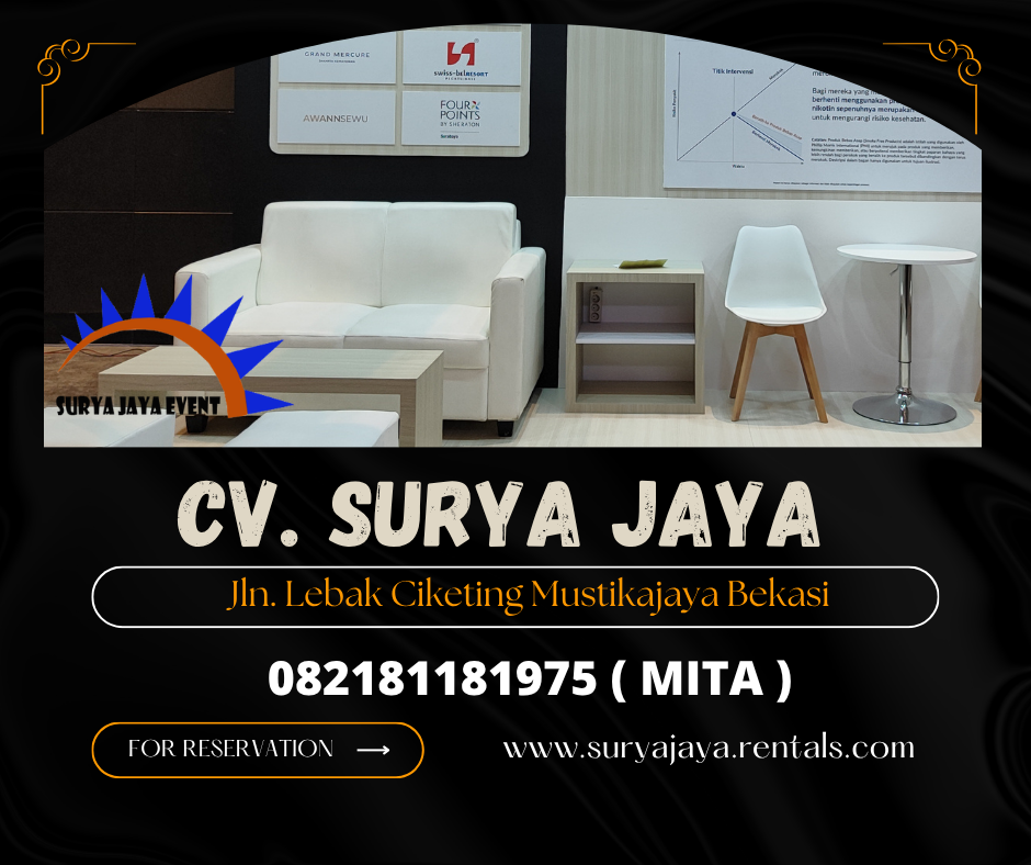 Sewa Sofa Double Putih,Puff,Kursi Scramble Putih Jakarta