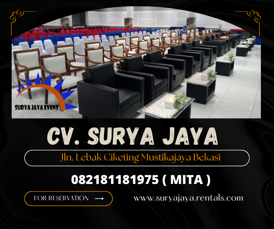 DISEWAKAN SOFA KOTAK HITAM MINIMALIS DI JAKARTA