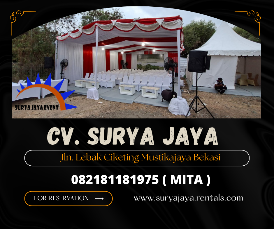 Rental Tenda Serut Putih Merah,Kursi Futura Jakarta