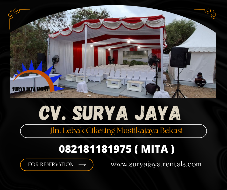 Rental Tenda Serut Putih Merah,Kursi Futura Jakarta