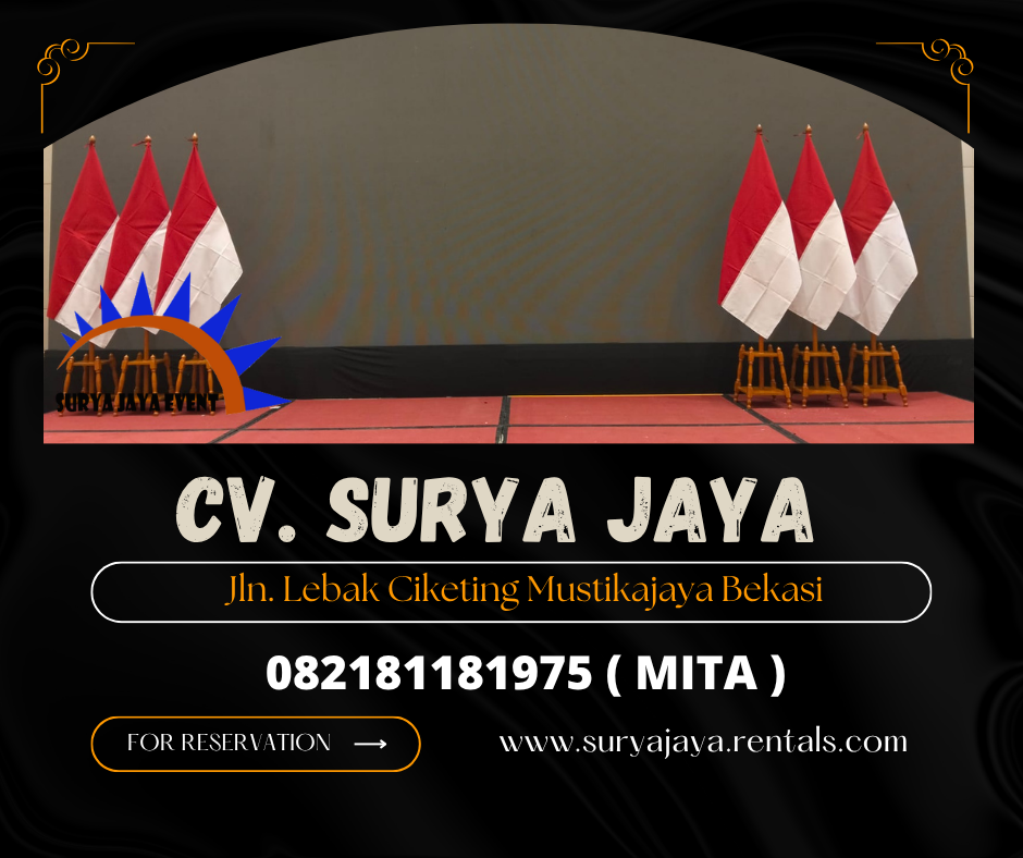 Rental Tiang Bendera Pataka Kayu VIP Jakarta
