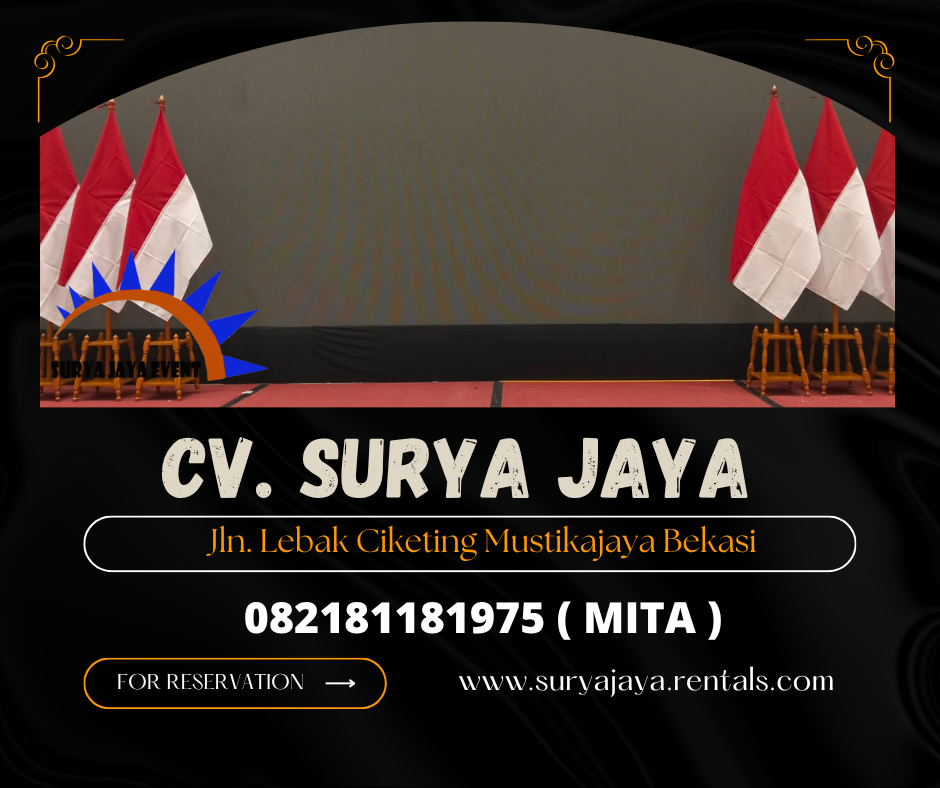 Rental Tiang Bendera Pataka Kayu VIP Jakarta