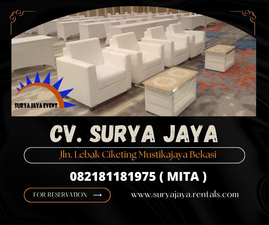 DISEWAKAN SOFA MINIMALIS PUTIH WILAYAH JAKARTA