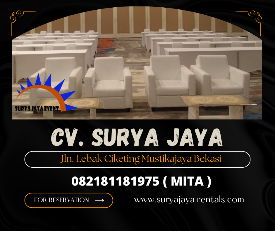 DISEWAKAN SOFA MINIMALIS PUTIH WILAYAH JAKARTA