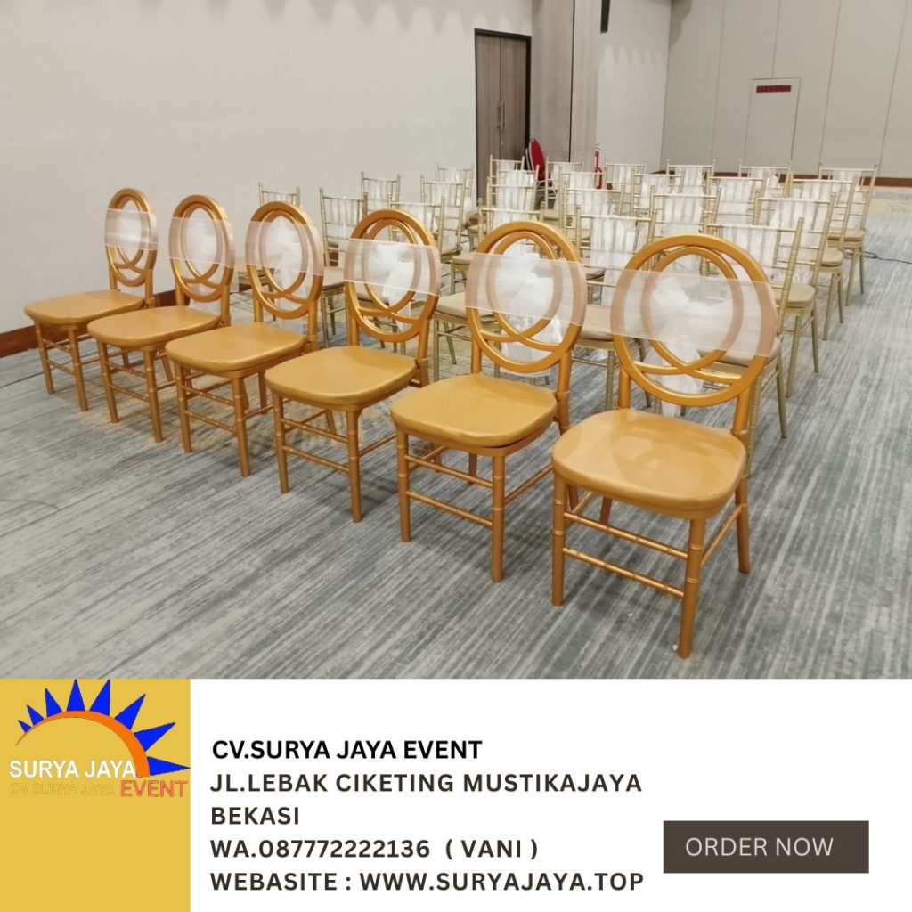 Rental Kursi VIP Olivia,Tiffany Bahan Acrylic Dan Kayu Jakarta