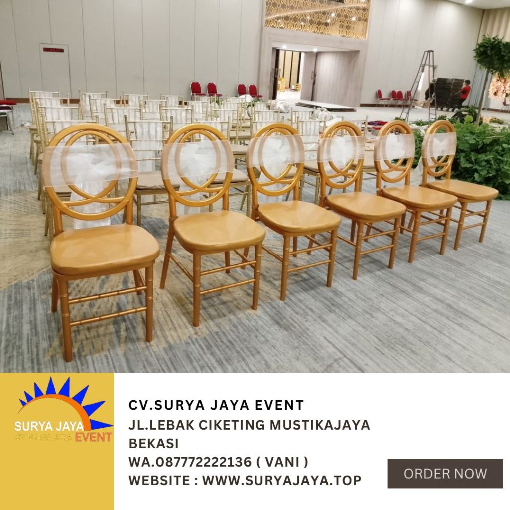 Rental Kursi VIP Olivia,Tiffany Bahan Acrylic Dan Kayu Jakarta