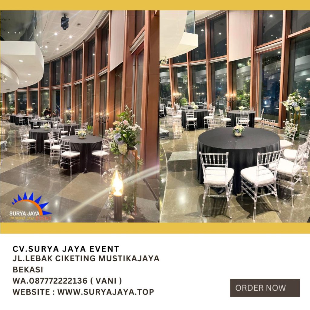 Rental Kursi VIP Olivia,Tiffany Bahan Acrylic Dan Kayu Jakarta
