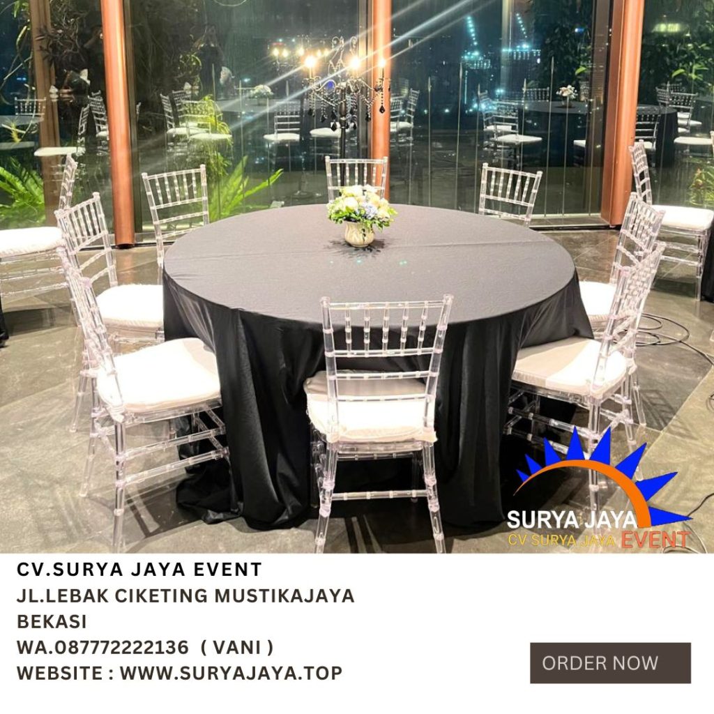 Rental Kursi VIP Olivia,Tiffany Bahan Acrylic Dan Kayu Jakarta