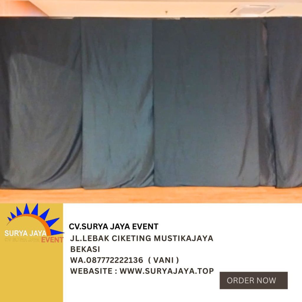 Sewa Kain Tirai hitam event HOTEL Shangrila jakarta