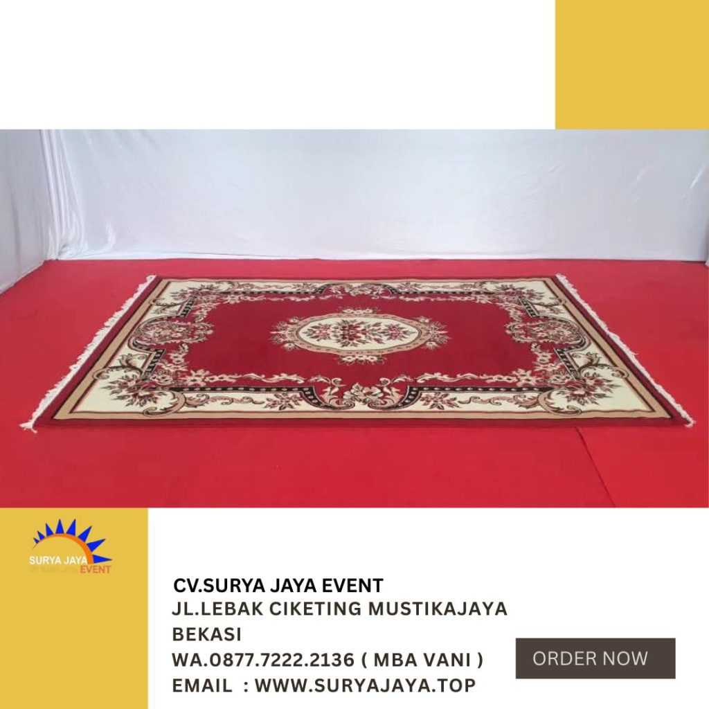 Sewa Karpet Permadani Merah Bersih Dan Wangi Area Jakarta