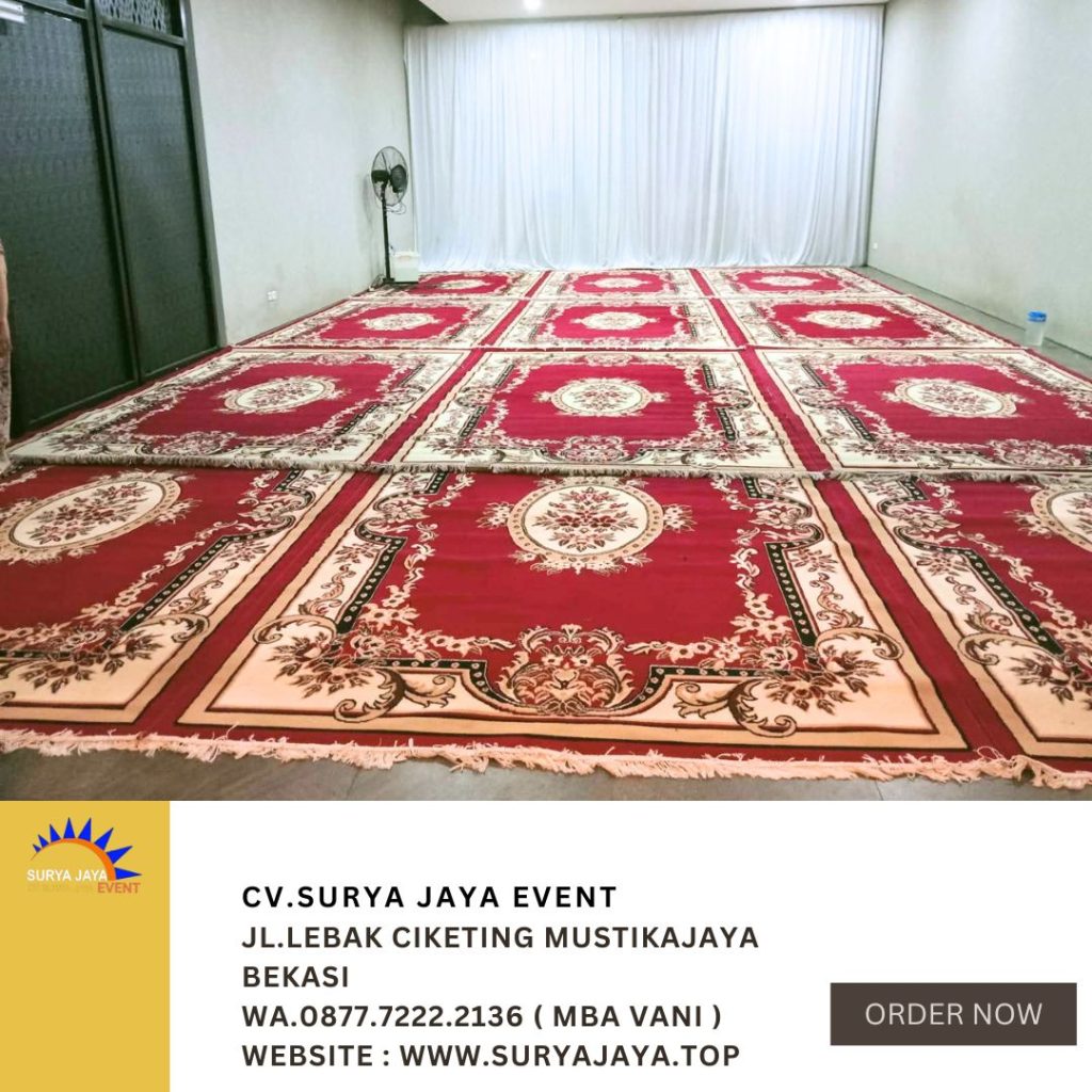 Sewa Karpet Permadani Merah Bersih Dan Wangi Area Jakarta