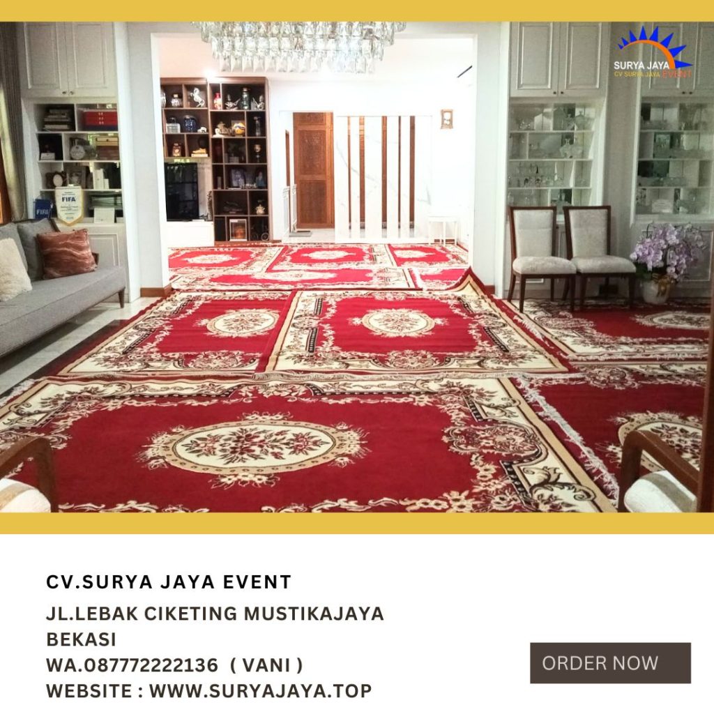 Sewa Karpet Permadani Merah Bersih Dan Wangi Area Jakarta