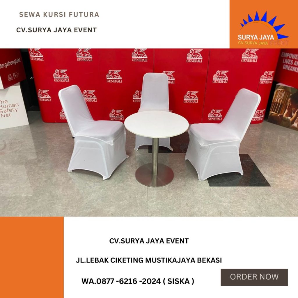 Sewa Kursi Futura, Meja Bar Putih Jakpus