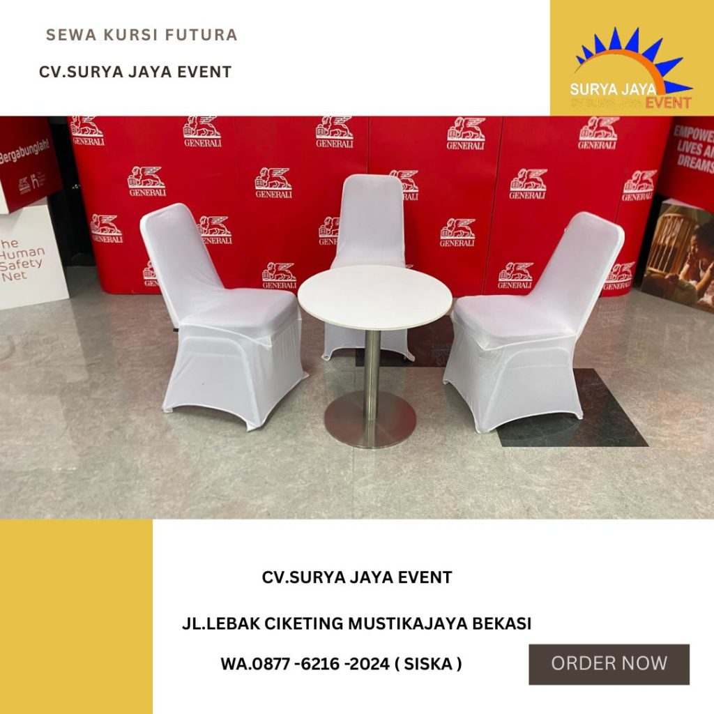Sewa Kursi Futura, Meja Bar Putih Jakpus