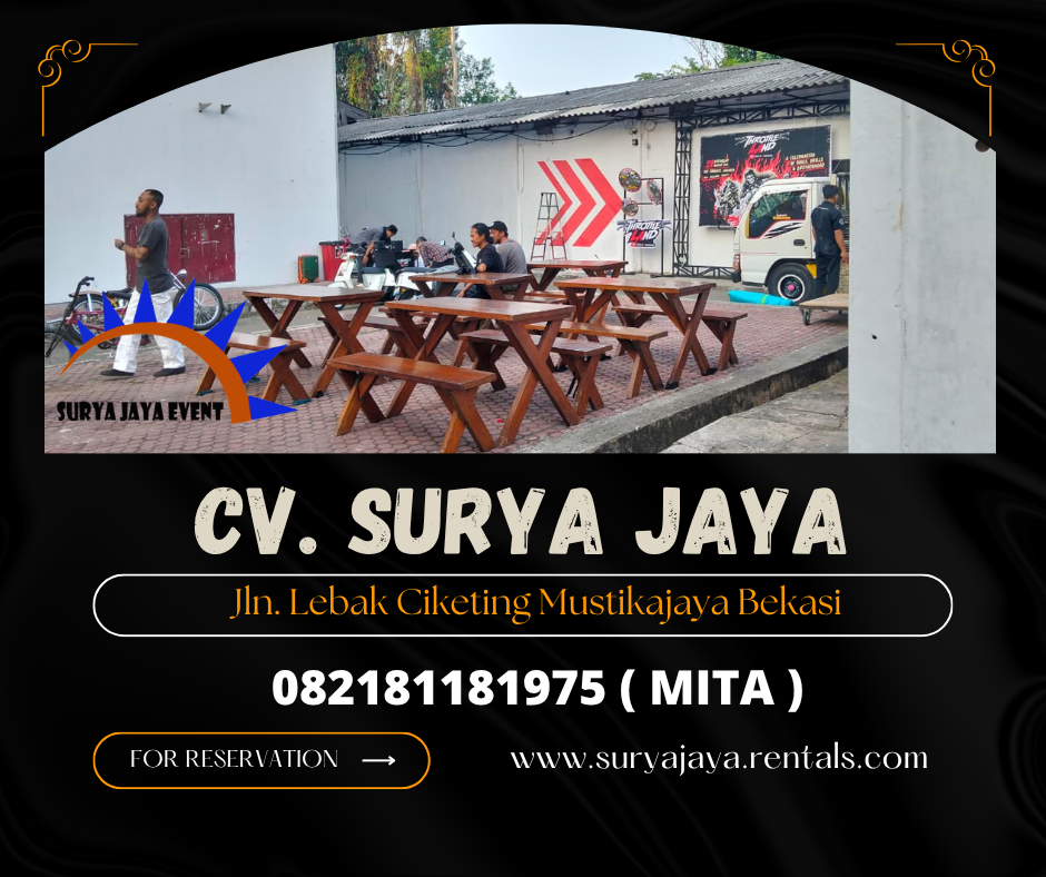 Rental Meja Kursi Taman Kaki Silang Event Zoo SCBD