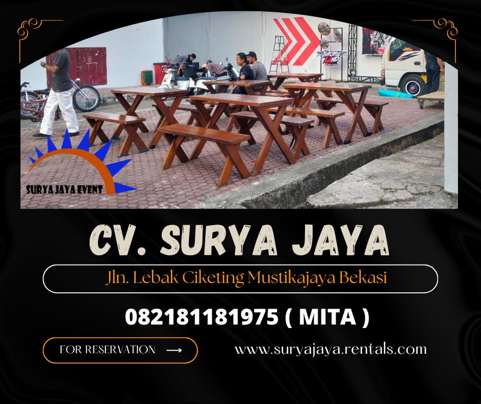 Rental Meja Kursi Taman Kaki Silang Event Zoo SCBD