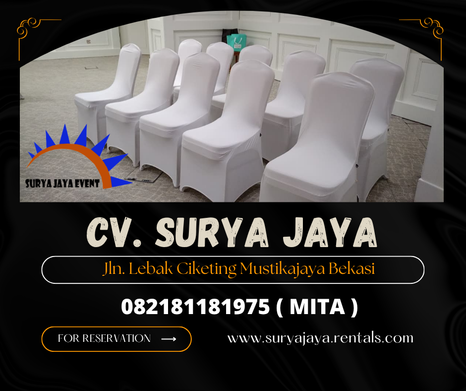 Rental Kursi Susun Stainless Full Cover Karawang