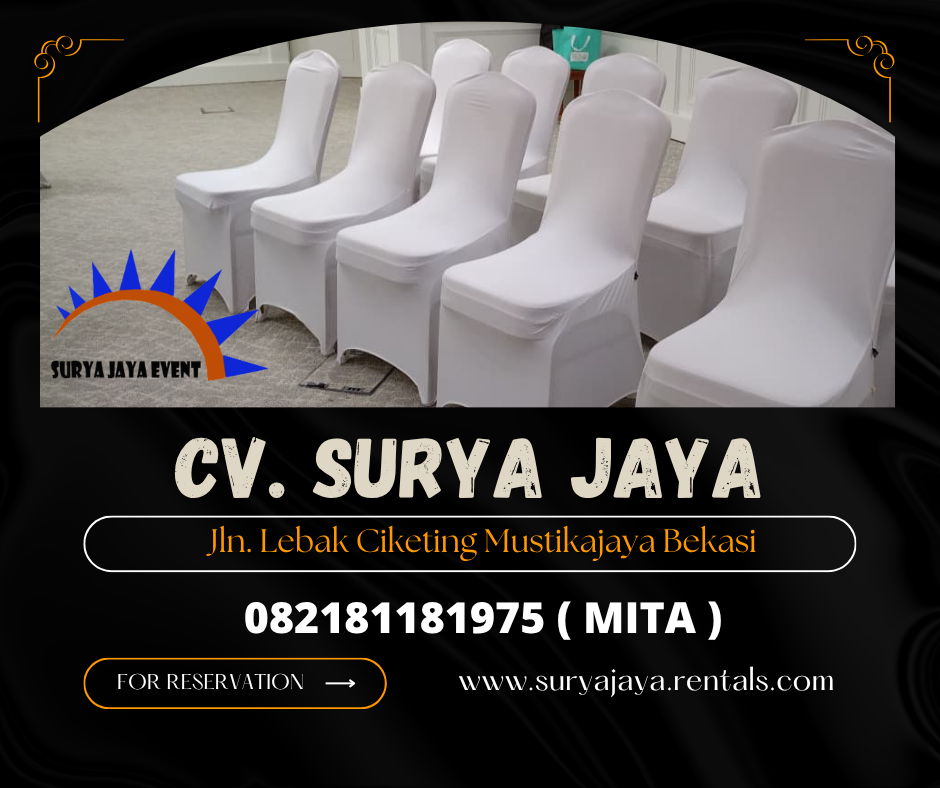 Rental Kursi Susun Stainless Full Cover Karawang