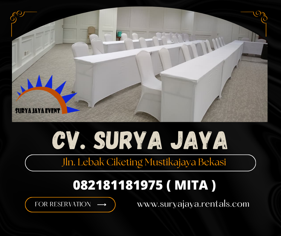 Rental Kursi Susun Stainless Full Cover Karawang