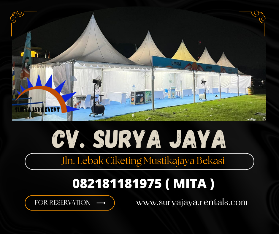 Sewa Tenda Kerucut Atau Tenda Sarnafil Putih Jakpus