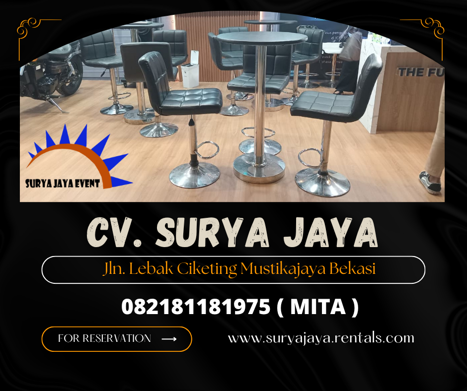 RENTAL BARSTOOL HARGA EKONOMIS DI JAKARTA