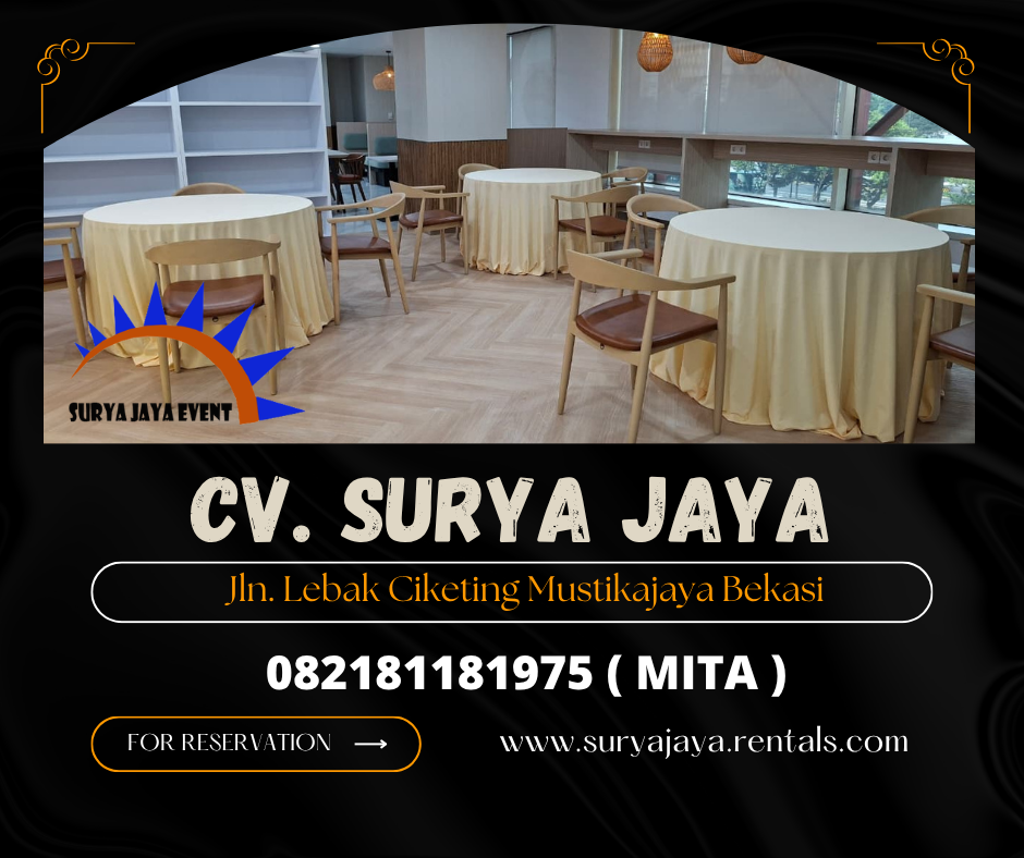 Sewa Kursi Stainless,Round Table Menara BRIPens Jaksel