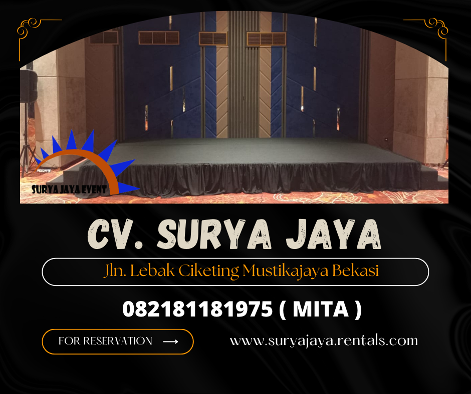 Sewa Panggung poni Hitam Karpet Hitam Novotel Pulomas Jaktim
