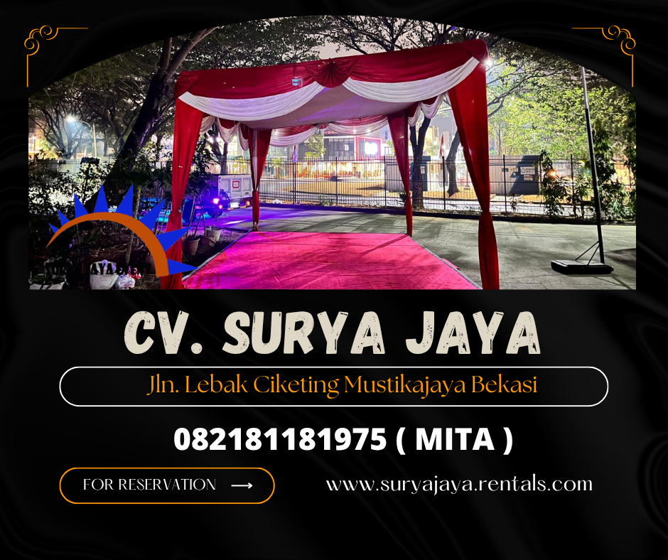 Sewa Tenda Panggung Merah Putih Cikarang Bekasi