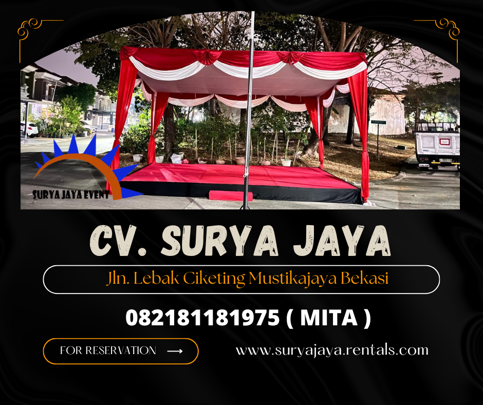 Sewa Tenda Panggung Merah Putih Cikarang Bekasi