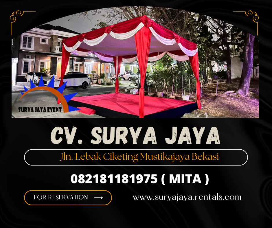 Sewa Tenda Panggung Merah Putih Cikarang Bekasi