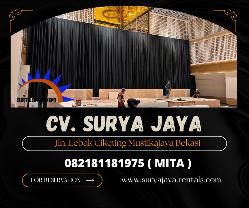 Sewa Tirai Hitam,Panggung Event Imperial Golf Karawaci