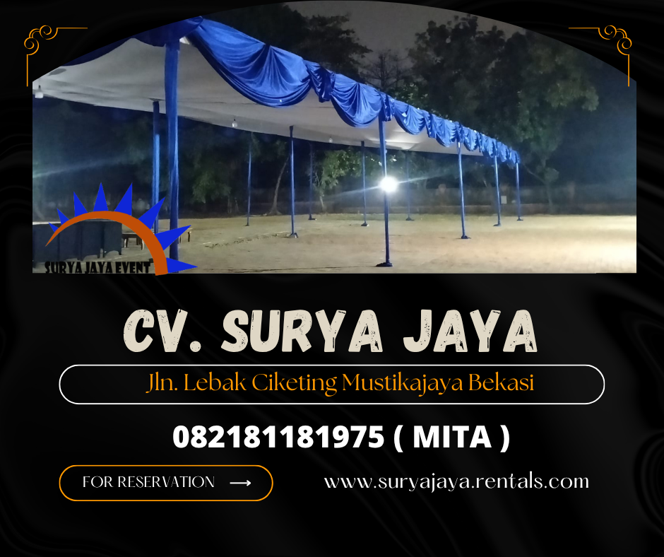 Sewa Tenda Plafon Poni Biru,Tenda Kerucut Cikarang (082181181975)