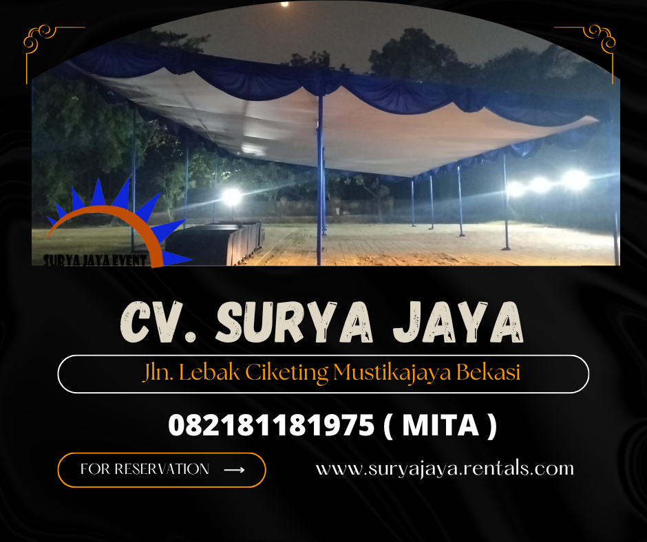 Sewa Tenda Plafon Poni Biru,Tenda Kerucut Cikarang (082181181975)