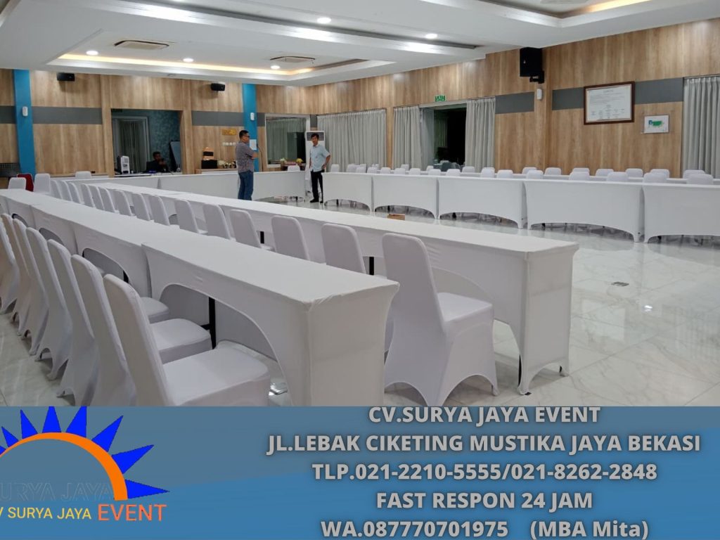 Sewa Meja Ibm Taplak Putih Ketat Jakarta (0877-7070-1975)