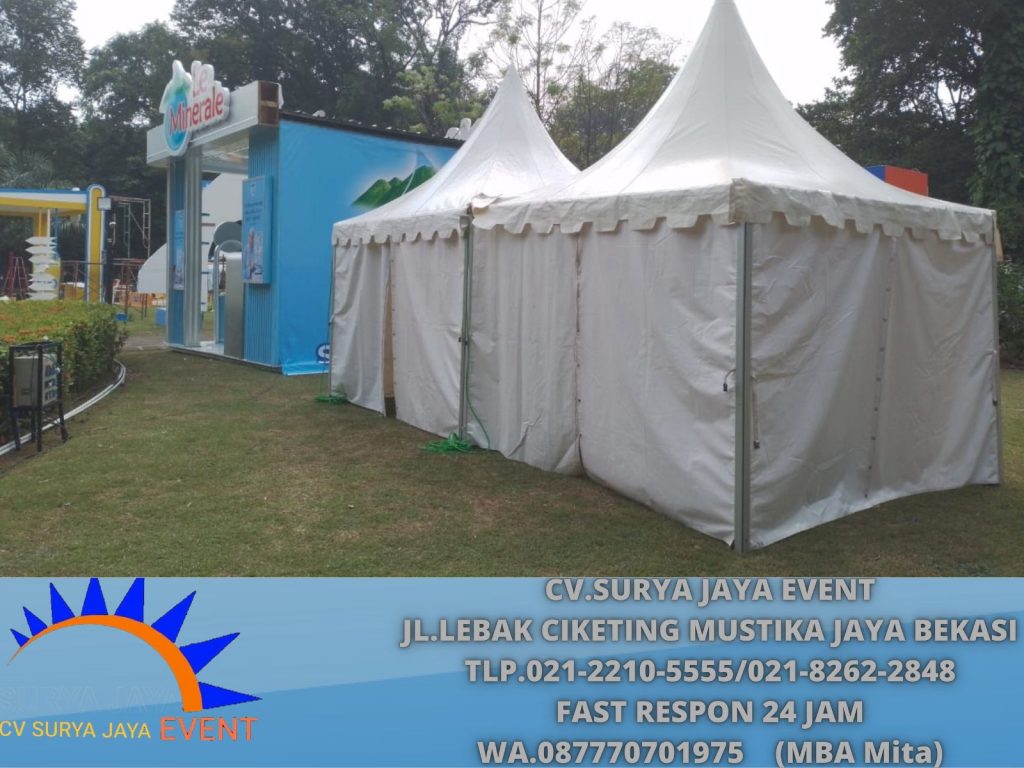 Rental Sarnafil Tent Atau Tenda Kerucut Putih Bogor