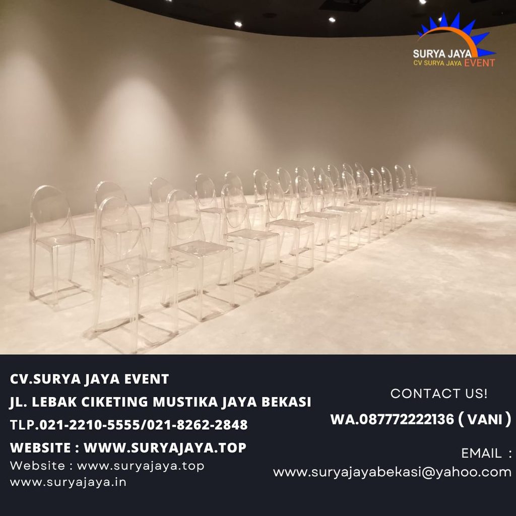Sewa Ghost Chairs Acrylic Area Jakarta