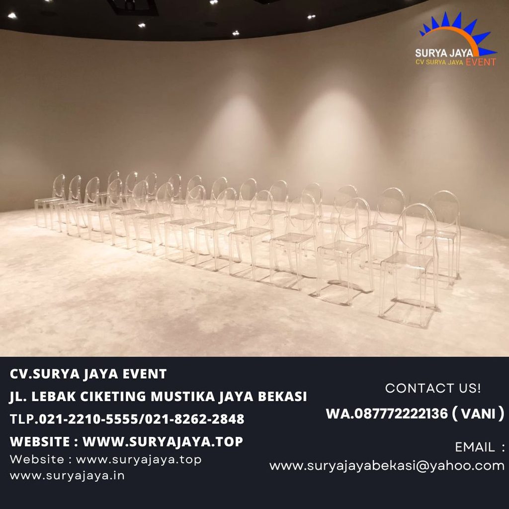 Sewa Ghost Chairs Acrylic Area Jakarta