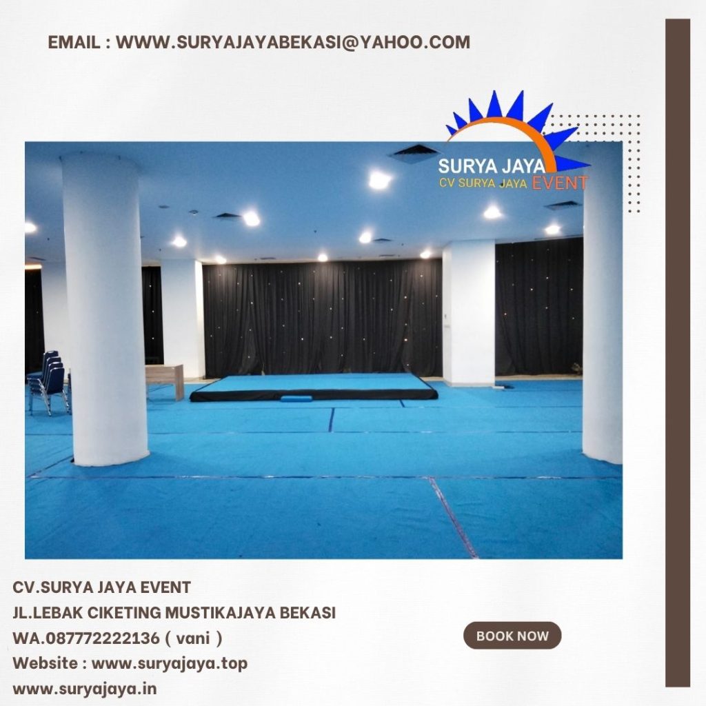 Sewa Karpet Biru Dan Mini Stage Jakarta