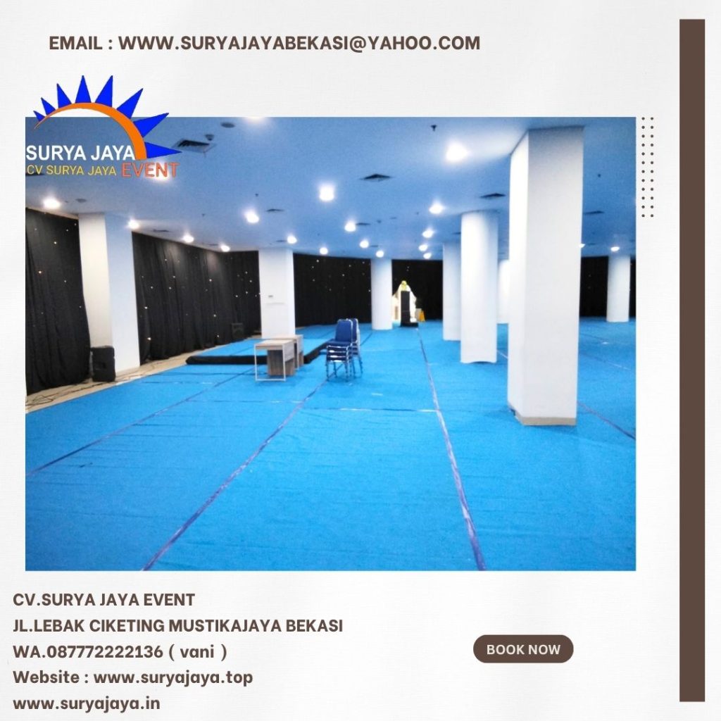 Sewa Karpet Biru Dan Mini Stage Jakarta