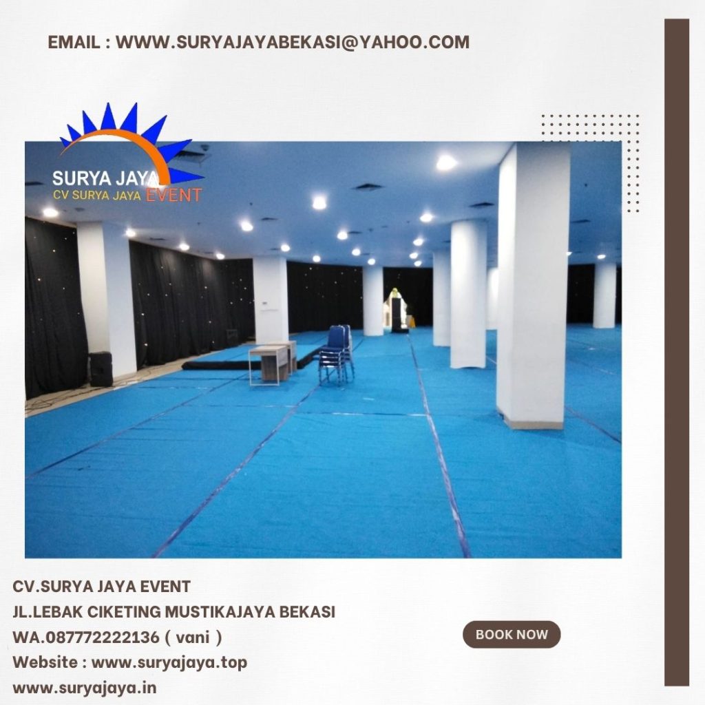 Sewa Karpet Biru Dan Mini Stage Jakarta