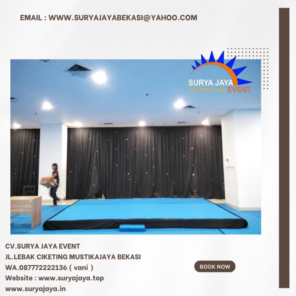 Sewa Karpet Biru Dan Mini Stage Jakarta
