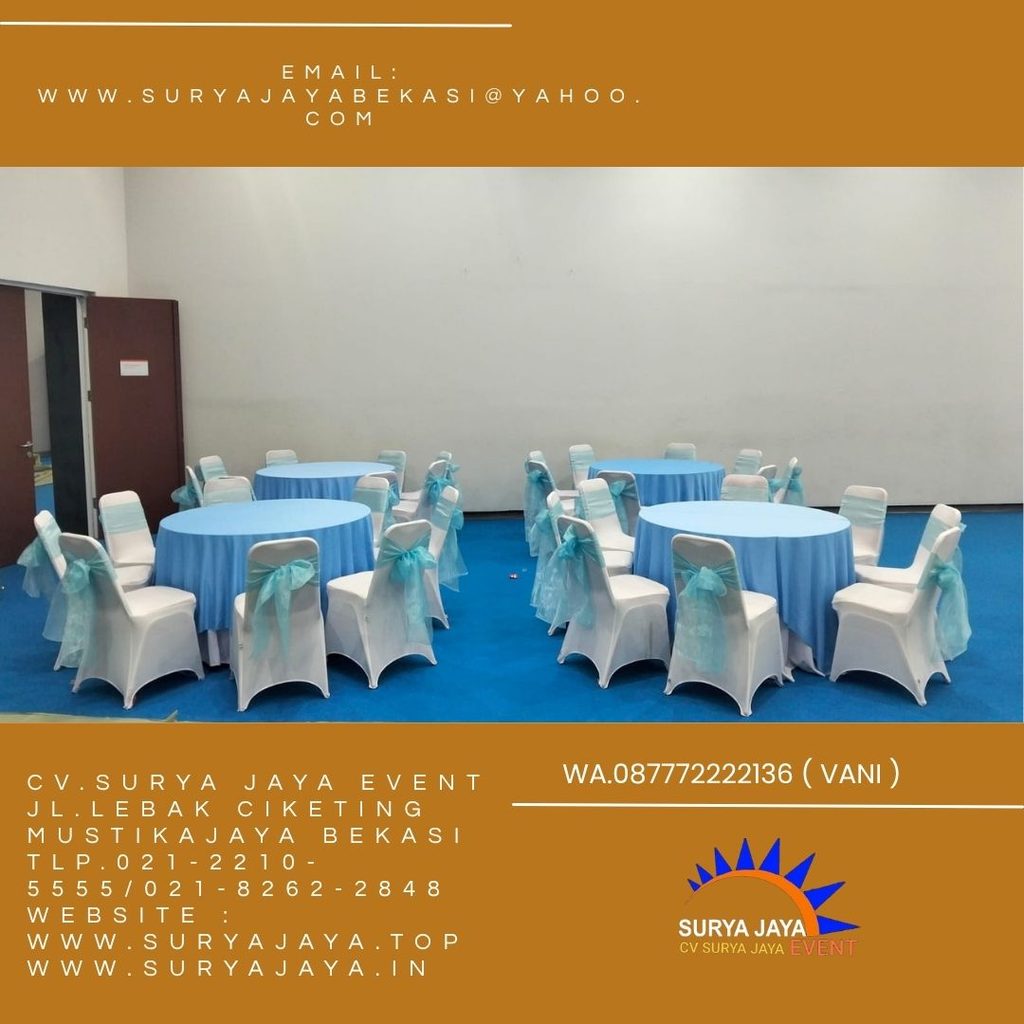 Sewa Kursi Susun,Meja Bulat Plus Cover Jakarta (0877-7222-2136)
