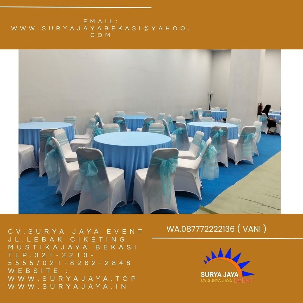 Sewa Kursi Susun,Meja Bulat Plus Cover Jakarta (0877-7222-2136)