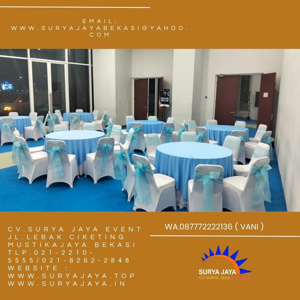Sewa Kursi Susun,Meja Bulat Plus Cover Jakarta (0877-7222-2136)