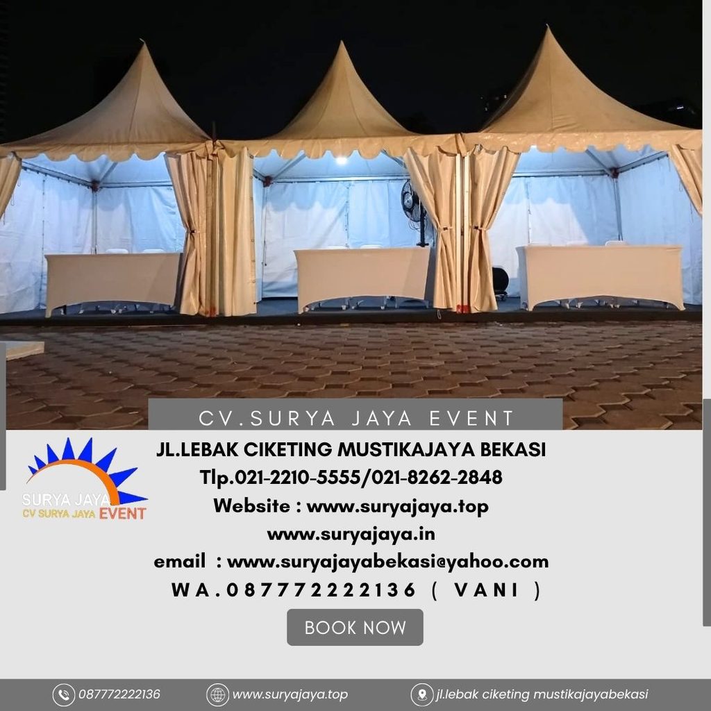 Sewa Tenda Plafon Poni Biru,Tenda Kerucut Cikarang 0877-7222-2136