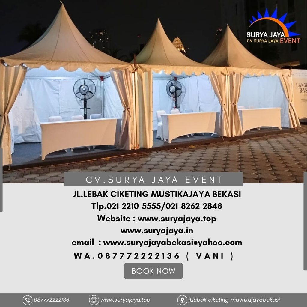 Sewa Tenda Plafon Poni Biru,Tenda Kerucut Cikarang 0877-7222-2136