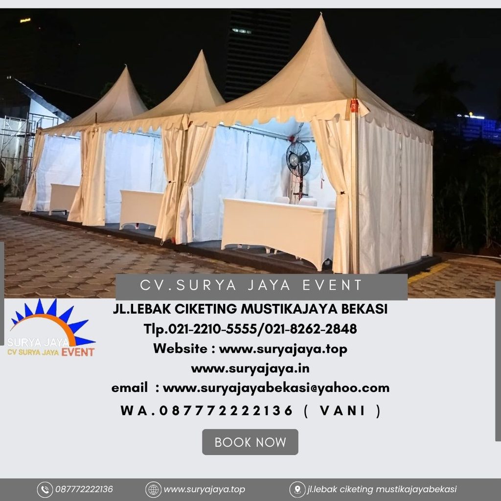 Sewa Tenda Plafon Poni Biru,Tenda Kerucut Cikarang 0877-7222-2136
