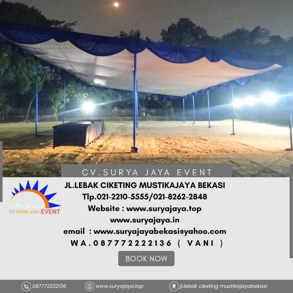 Sewa Tenda Plafon Poni Biru,Tenda Kerucut Cikarang 0877-7222-2136