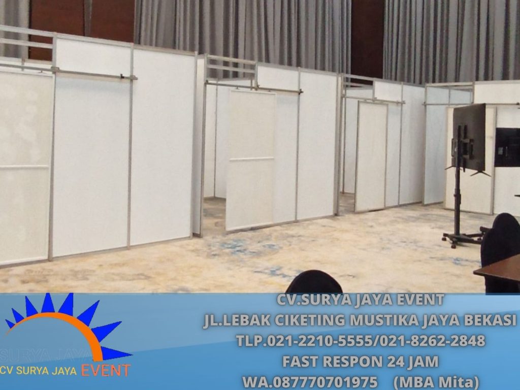 Rental Partisi Putih Ruangan Pintu Sleding Jakarta